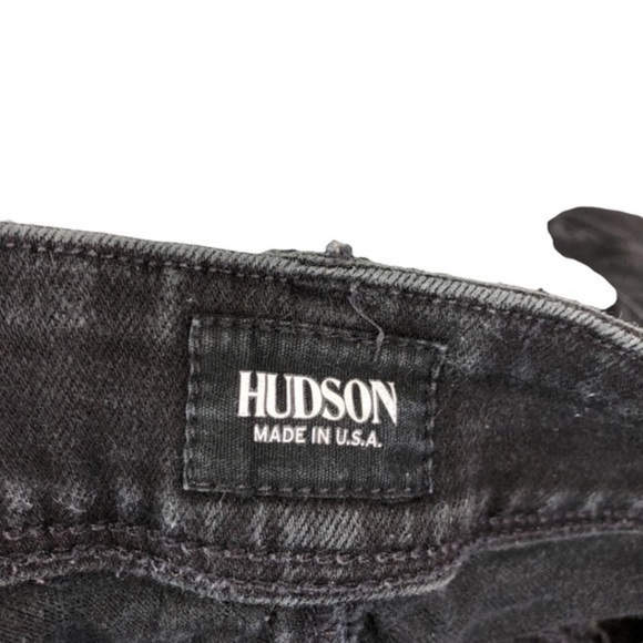 Hudson Visa Versa Floral Denim Jeans Black - Picture 8 of 11